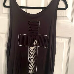 Cross Cut Out Top